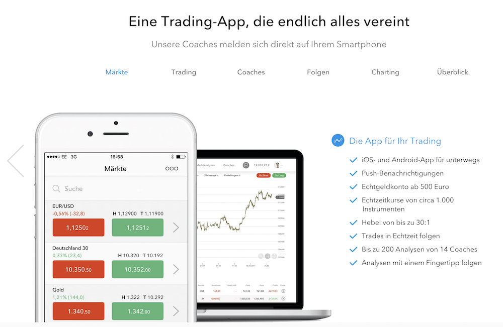 nextmarkets App Features