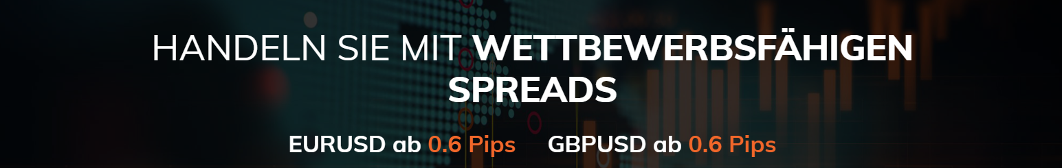Bei ATFX handeln Sie mit wettbewerbsfähigen Spreads