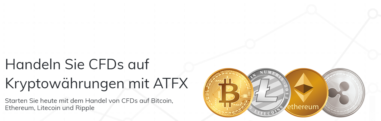 Bei ATFX können CFDs auf Kryptowährungen gehandelt werden