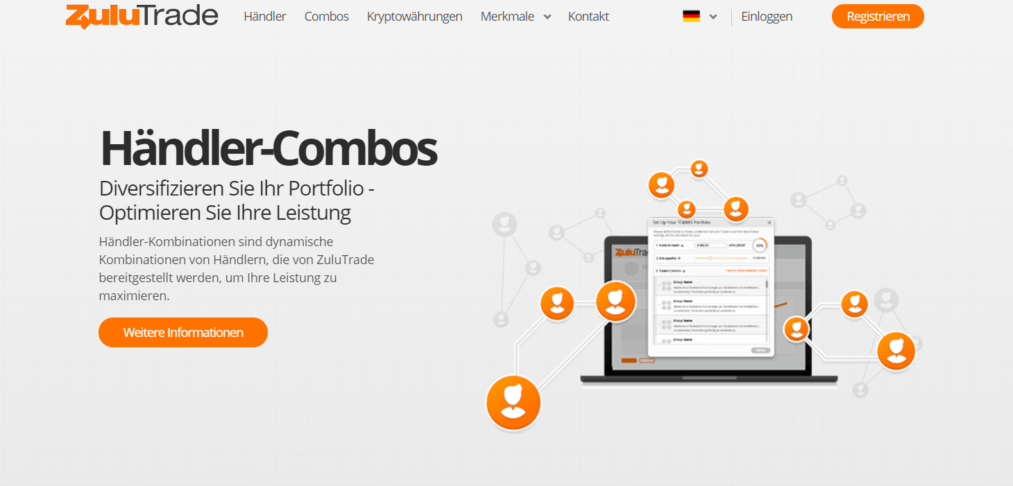 Ein Blick auf die Website von Zulutrade