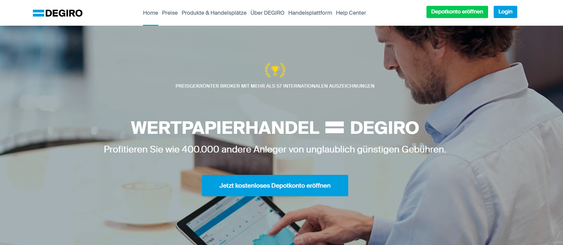 DEGIRO bietet günstige Handelsbedingungen