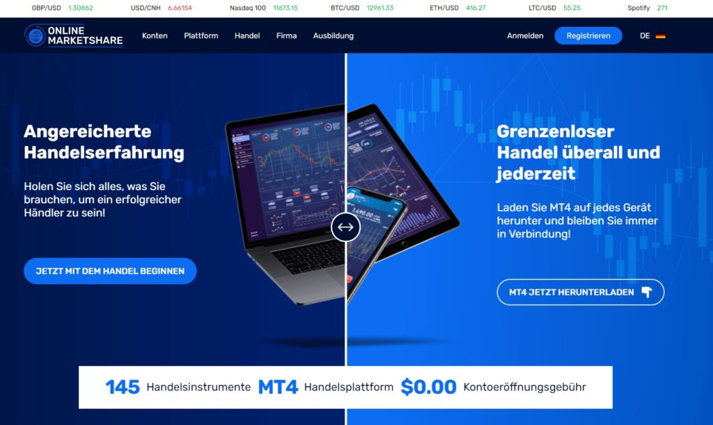 OnlineMarketShare Test