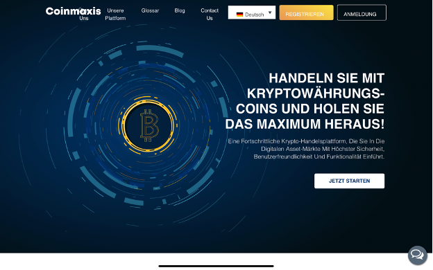 Coinmaxis Webseite